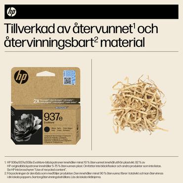 HP Original 937e EvoMore-blækpatron, sort
