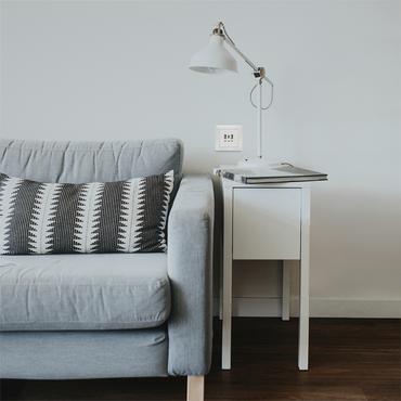 LogiLink PA0254 stikkontakt 2 x USB A + 1 x USB C Hvid