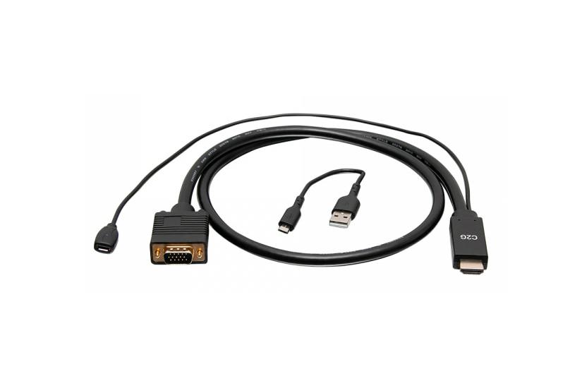 C2G 6ft (1.8m) HDMI to VGA Active Video Adapter Cable - 1080p - videoadapter - 1.8 m
