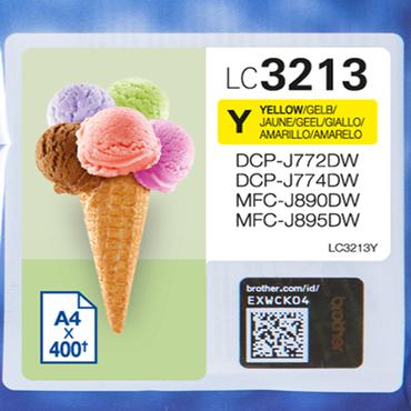 Brother LC3213Y - gul - original - blækpatron