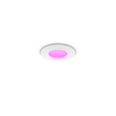 Hue Slim Downlight S 90mm White and Color Ambiance Vit 1-pack