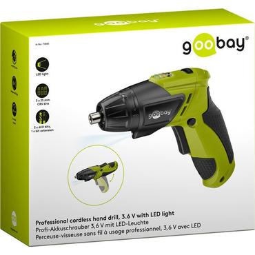 Mini cordless screwdriver 3.6 V with LED light