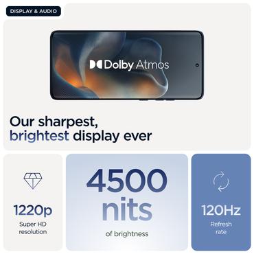 Motorola edge 60 16,9 cm (6.67) Dual SIM Android 15 5G USB Type-C 8 GB 256 GB 5200 mAh Blå