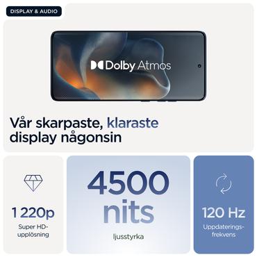 Motorola edge 60 16,9 cm (6.67) Dual SIM Android 15 5G USB Type-C 8 GB 256 GB 5200 mAh Blå