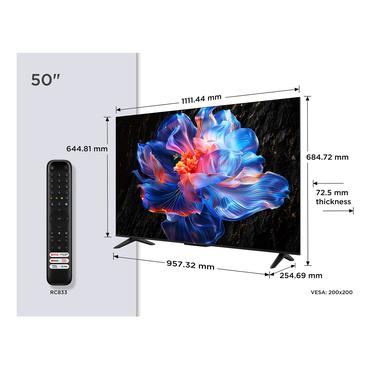 TCL 50P69K TV 127 cm (50") 4K Ultra HD Smart TV Wi-Fi Sort