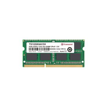 Transcend - 8GB - DDR3 RAM - 1333MHz - SO DIMM 204-PIN - Ikke-ECC - CL9