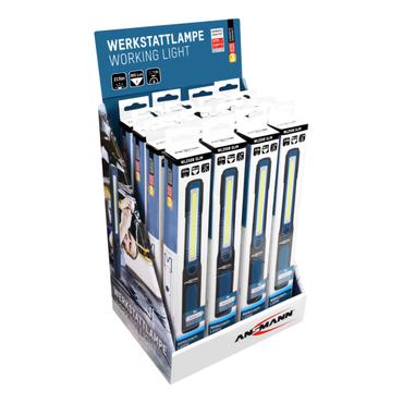 Ansmann WL250B Sort, Blå Hånd lommelygte COB LED