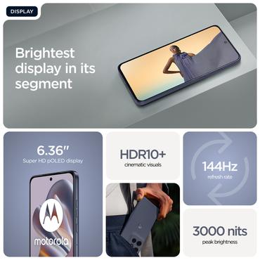 Motorola edge 60 Neo 16,1 cm (6.36") Dual SIM Android 15 5G USB Type-C 12 GB 256 GB 5000 mAh Grå