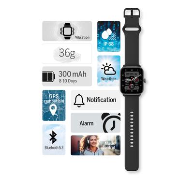 Beafon 201 4,7 cm (1.85") AMOLED Sølv GPS (satellit)