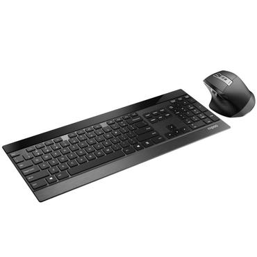 Rapoo 9900m tastatur Mus inkluderet Kontor QWERTZ Sort