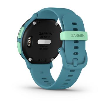 Garmin Bounce 010-03399-02 Smartwatch og sportsur 3,05 cm (1.2") AMOLED 43 mm Digital 390 x 390 pixel Berøringsskærm Turkis Wi-Fi GPS (satellit)