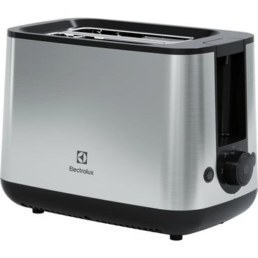 Electrolux E3T1-3ST br&oslash;drister 2 skive(r) 800 W Sort, Rustfrit st&aring;l