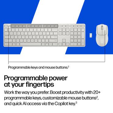 HP Multi-Device Dual-Mode Mouse and Keyboard Combo 490C