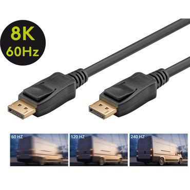 Goobay 74779 DisplayPort kabel 3 m Sort