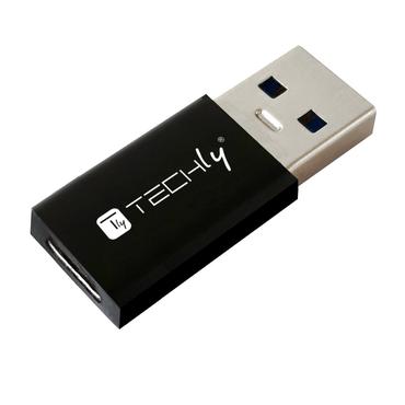 Adapter USB-A M auf USB-C F, USB 3.0, schwarz