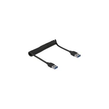 DeLock USB 3.0 Coiled Cable Type-A male to Type-A male