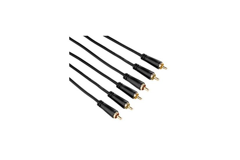 Hama 3m 3x RCA 3 x RCA Sort