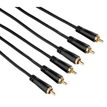 Hama 3m 3x RCA 3 x RCA Sort