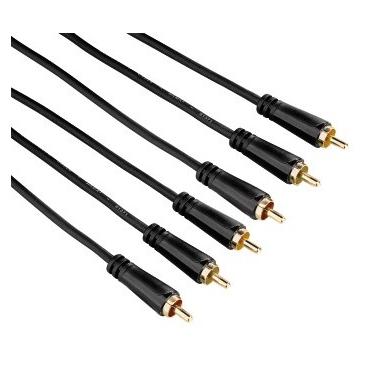 Hama 3m 3x RCA 3 x RCA Sort