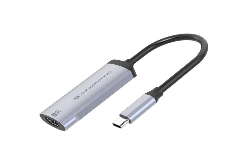 Conceptronic ABBY23G USB grafisk adapter 7680 x 4320 pixel Sølv