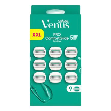 Gillette Venus Pro ComfortGlide Sensitive barberblad 9 stk Rustfrit stål Kvinder