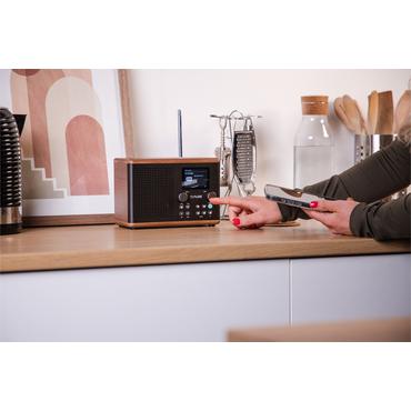 Pure Classic H4 Digitalradio Kaffee Schwarz/Walnuss EU/UK