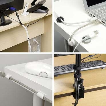 Steffen 57 00019 kabelorganisator Skrivebord Hvid 11 stk