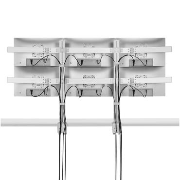 StarTech.com Six-Monitor Desk Mount w/ Crossbar, Up To 32" Screens/17.6lb monteringssats - f&ouml;r 6 LCD-bildsk&auml;rmar - kolonn, dubbel - vit