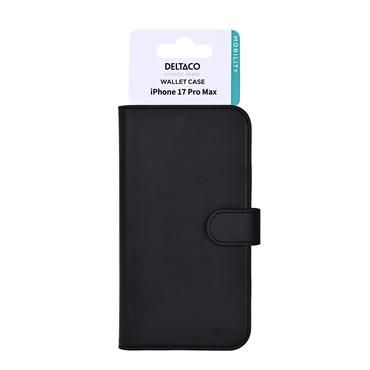 Deltaco MCASE-WIPN17PM mobiltelefon etui 17,5 cm (6.9") Tegnebogsetui Sort