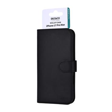 Deltaco MCASE-WIPN17PM mobiltelefon etui 17,5 cm (6.9") Tegnebogsetui Sort