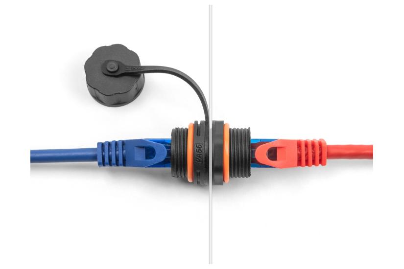 Delock kopplingsdon för nätverk - svart