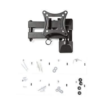 Nedis TVWM1510BK tv-beslag 68,6 cm (27) Sort