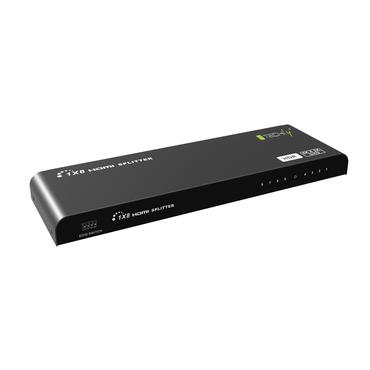 Techly 104851 Rozdzielacz Splitter HDMI 2.0 1x8 4K 60Hz HDR EDID