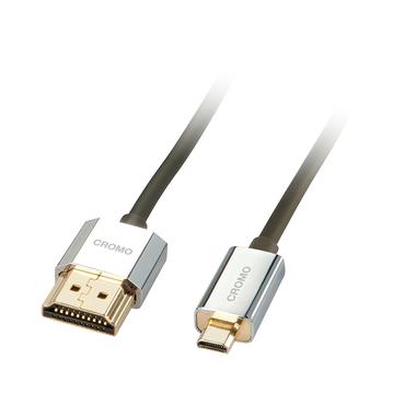 Lindy 41681 HDMI-kabel 1 m HDMI Type A (Standard) HDMI Type D (Micro) Sort