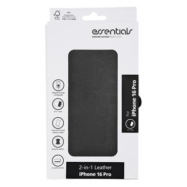 Essentials 3052332 mobiltelefon etui 16 cm (6.3") Tegnebogsetui Sort