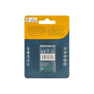 Deltaco 6LR61-1B husholdningsbatteri Engangsbatteri Alkaline