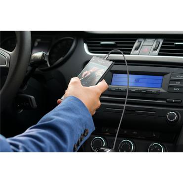 Audio Connection Cable AUX, 3.5 mm Stereo, 3 m, Sharkskin Grey