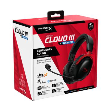 HEADSET HX CLDIII S WL BL RD G