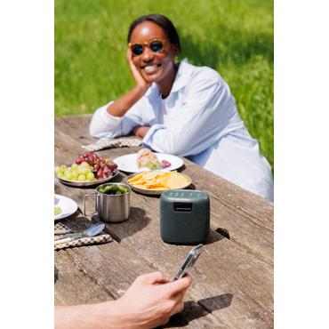 Pure Woodland Mini wasserdichter Outdoor-Lautsprecher mit FM/DAB+ Radio, grün
