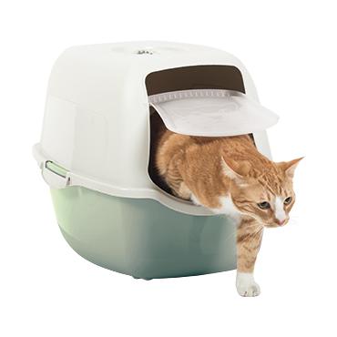 Rotho Bailey Kat H&aelig;ttekl&aelig;dt kattebakke Gr&oslash;n, Hvid