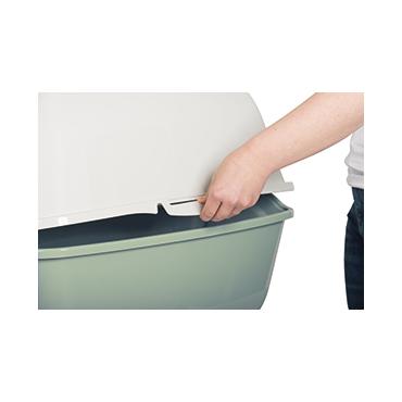 Rotho Bailey Kat H&aelig;ttekl&aelig;dt kattebakke Gr&oslash;n, Hvid