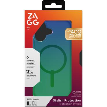 ZAGG Milan Snap mobiltelefon etui 16 cm (6.3") Cover Bl&aring;, Gr&oslash;n