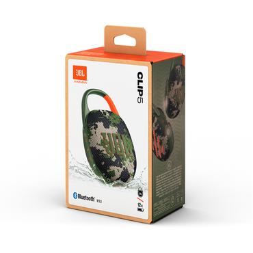 JBL Clip 5 Tragbarer Bluetooth-Lautsprecher wasserdicht nach IP67 camouflage