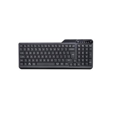 HP 460 - tastatur - 2-zoners layout, lav profil tastaturvandring, multi-enhed, programmerbare taster compact - jack sort Indgangsudstyr