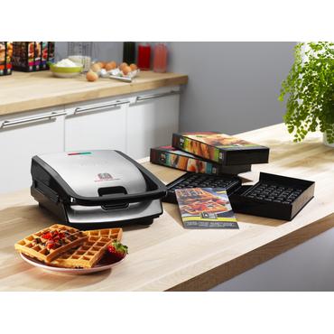 Tefal Snack Collection SW852D sandwichtoaster 700 W Sort, Rustfrit st&aring;l