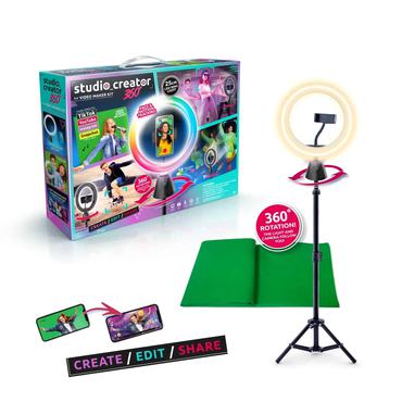 Canal Toys Studio Creator 360° Rotating Studio selfiestang Smartphone Sort