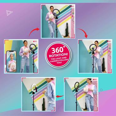 Canal Toys Studio Creator 360° Rotating Studio selfiestang Smartphone Sort