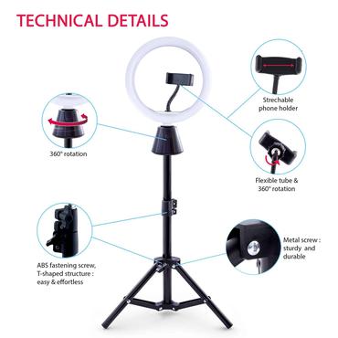 Canal Toys Studio Creator 360° Rotating Studio selfiestang Smartphone Sort