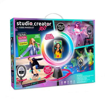 Canal Toys Studio Creator 360° Rotating Studio selfiestang Smartphone Sort