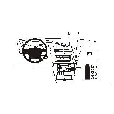 Brodit ProClip Angled mount - beslag til montering